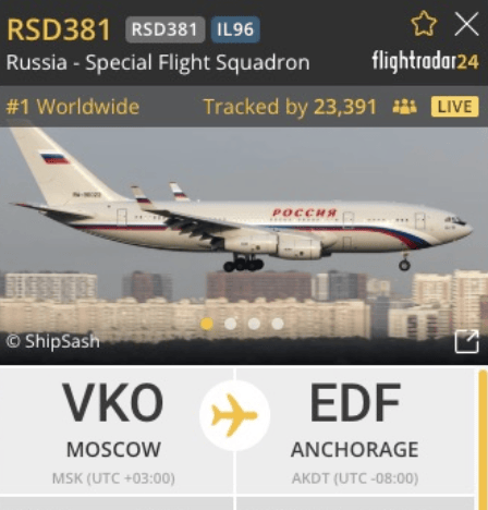 皇冠信用网最高占成_俄专机穿过极地抵达阿拉斯加皇冠信用网最高占成，美俄会谈地“全副武装”：数百特工入驻，安保规则曝光