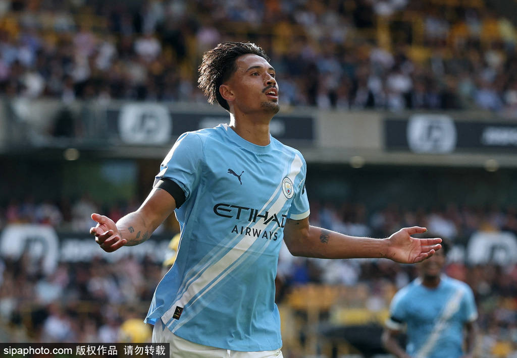 乌克兰超级联赛
_英超-哈兰德双响赖因德斯传射建功 曼城4-0狼队暂登顶