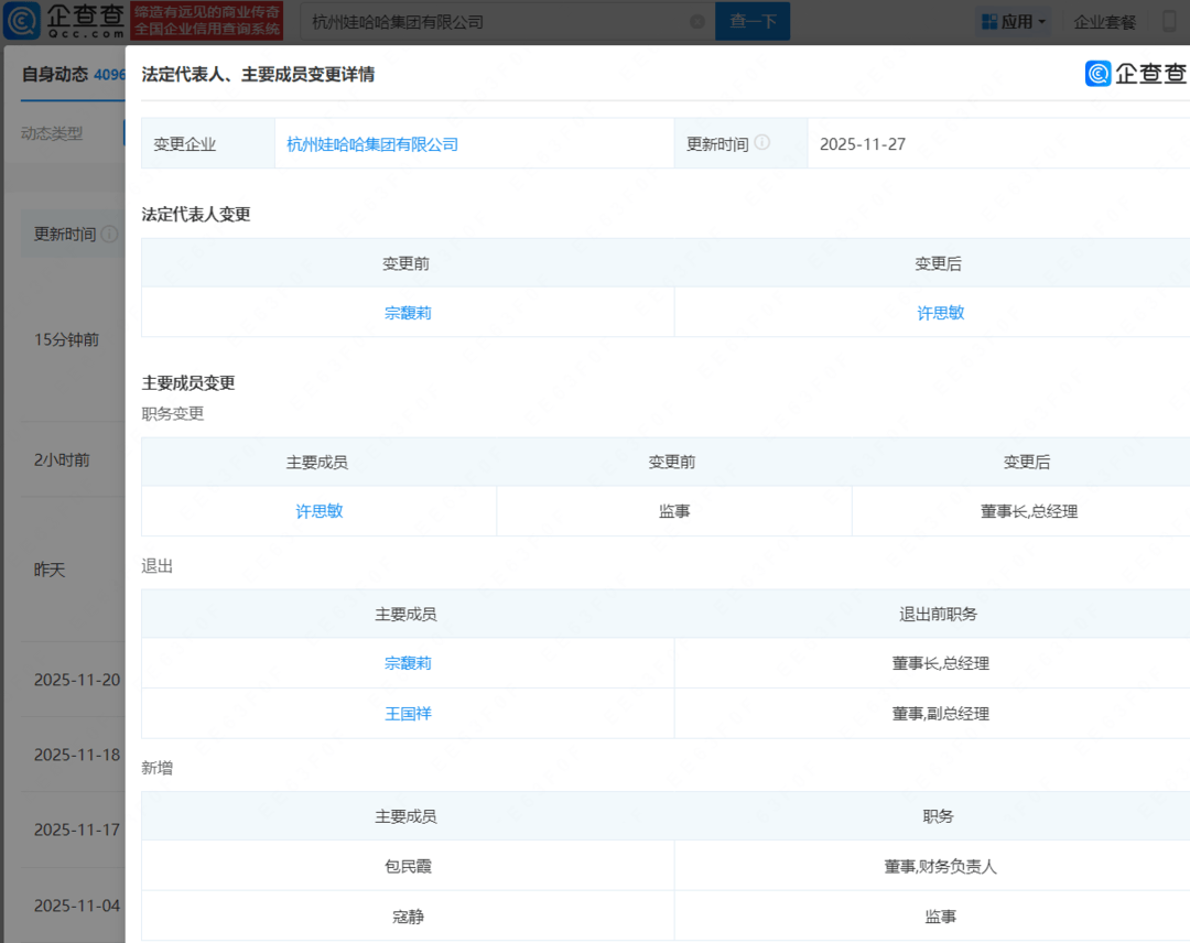 皇冠信用网出租足球
_宗馥莉卸任娃哈哈集团董事长 年仅31岁许思敏接任全面掌舵