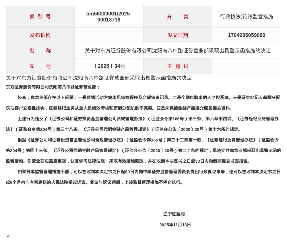 皇冠信用網是什么意思
_东方证券沈阳南八中路营业部被出具警示函皇冠信用網是什么意思
，涉多项违规